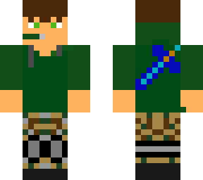 manifold skin but green with sword on back completely finished