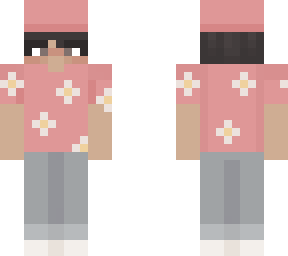 matching guy skin - hawaiian red shirt