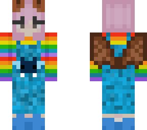 nihachu blue bats pride skin