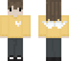 person in yellow sweater