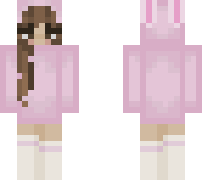 pink bunny hoodie