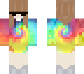 puffy inspired rainbow sweater girl
