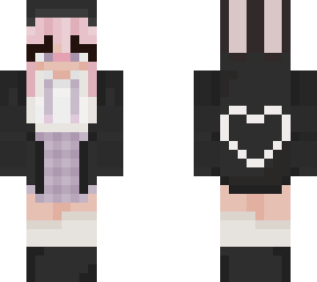 purple black and pink girl