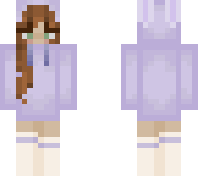 purple hoodie girl