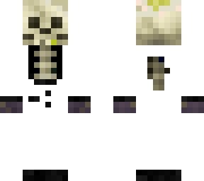 skeleton in a white tuxsido