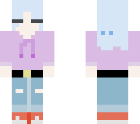 ?? skin light blue hair  pastel  ??