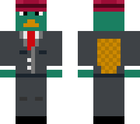 agent p with a suit