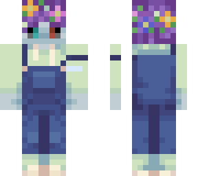 alien dude with purple hair ! ! ! !  ! !