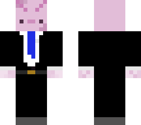 axolotl in suit