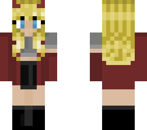 blonde devil girl