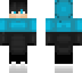 blue black hoodie