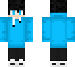 blue hoodie boy
