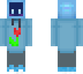 blue tv with tulip sweatshirt