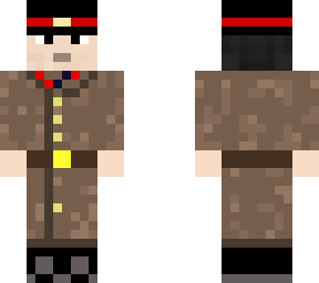 brown leather coat soldier