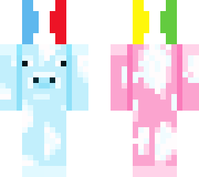 cotton candy cow holding beach ball