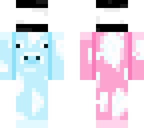 cotton candy cow holding oreo