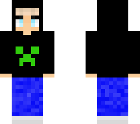 cute boy with creeper hoodie
