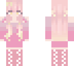 cute pink girl with bow