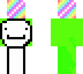 dream holding a rainbow block