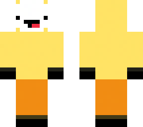 duck with derp mask, gloves, and shoes.
