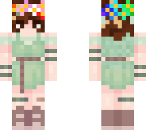 eva with flower crown