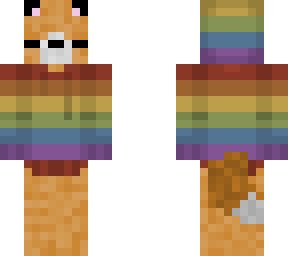 fox in pride hood