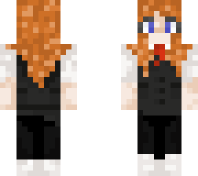 girl, ginger, suit