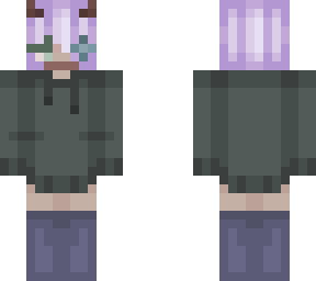 girl with purple hair