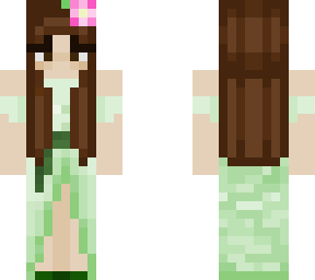 green dress