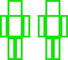 green outline