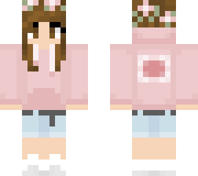pink flower girl