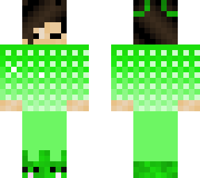 pj girl: green