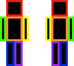 rainbow block type person