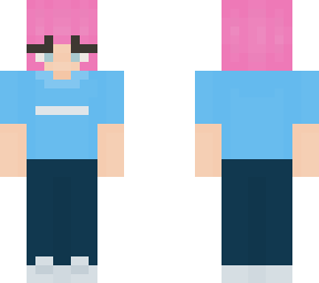 short pink hair skin :]