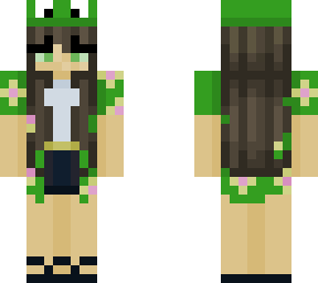 summer frog girl