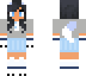 winter ultima aphmau in a wearwolf high school outfit