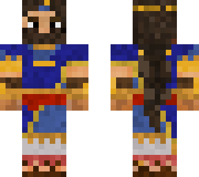 babylonian king with braid