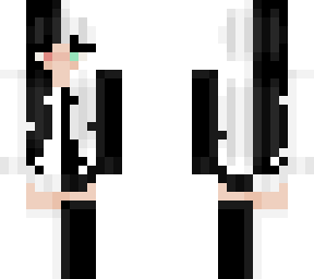 black and white (female ranboo skin)