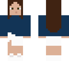blue and white outfit?