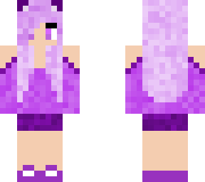 cute purple girl