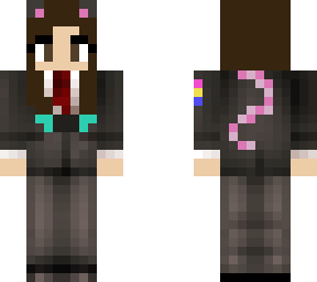 female rat girl in suit