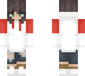 gem red and white hoodie
