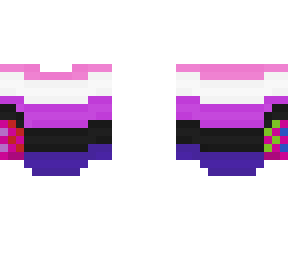 genderfluid pride ob w/ fishnet glove