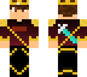 golden king with gradient shirt