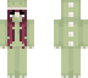 green dino onesie