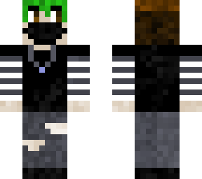 green haired kid