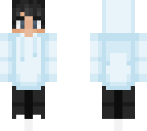 light blue hoodie