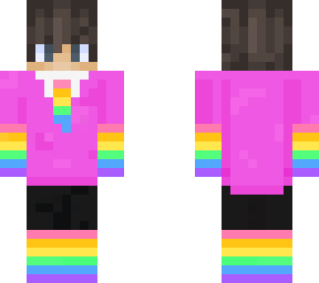 pink rainbow suit