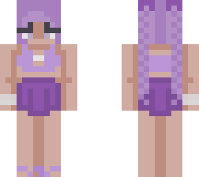 purple swim suit