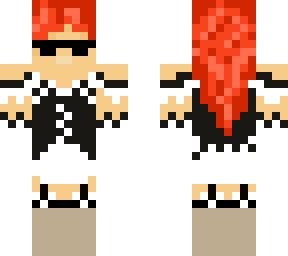 redhead maid outfit